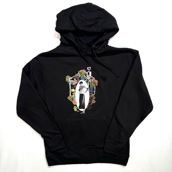 🎶 Harry Styles Harry’s House Flower Collage Hoodie Sweatshirt Medium M 🎵 NWOT - Picture 1 of 3